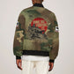 761st Tank Battalion Black Panthers Sleeve Zip Bomber Jacket Come Out Fighting Military - Camouflage Halftone