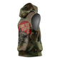 761st Tank Battalion Black Panthers Sleeveless Hoodie Come Out Fighting Military - Camouflage Halftone