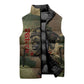 761st Tank Battalion Black Panthers Sleeveless Puffer Jacket Come Out Fighting Military - Camouflage Halftone