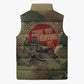 761st Tank Battalion Black Panthers Sleeveless Puffer Jacket Come Out Fighting Military - Camouflage Halftone