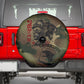 761st Tank Battalion Black Panthers Spare Tire Cover Come Out Fighting Military - Camouflage Halftone