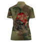 761st Tank Battalion Black Panthers Women Polo Shirt Come Out Fighting Military - Camouflage Halftone