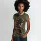 761st Tank Battalion Black Panthers Women Polo Shirt Come Out Fighting Military - Camouflage Halftone