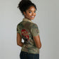 761st Tank Battalion Black Panthers Women Polo Shirt Come Out Fighting Military - Camouflage Halftone