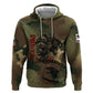 761st Tank Battalion Black Panthers Zip Hoodie Come Out Fighting Military - Camouflage Halftone