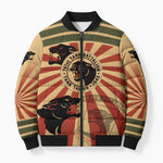 Black Panthers 761st Tank Battalion Bomber Puffer Jacket Come Out Fighting Retro Military