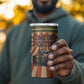 Black Panthers 761st Tank Battalion 4 in 1 Can Cooler Tumbler Come Out Fighting Retro Military
