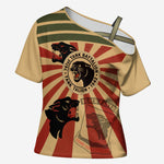 Black Panthers 761st Tank Battalion Cross Shoulder Shirt Come Out Fighting Retro Military