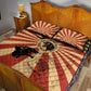 Black Panthers 761st Tank Battalion Quilt Bed Set Come Out Fighting Retro Military
