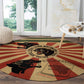 Black Panthers 761st Tank Battalion Round Carpet Come Out Fighting Retro Military