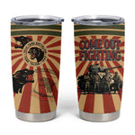 Black Panthers 761st Tank Battalion Tumbler Cup Come Out Fighting Retro Military