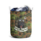 761st Tank Battalion African American Laundry Basket Black Panthers Cartoon Mascot - Military History Camouflage Paw