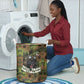 761st Tank Battalion African American Laundry Basket Black Panthers Cartoon Mascot - Military History Camouflage Paw