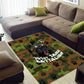 761st Tank Battalion African American Area Rug Black Panthers Cartoon Mascot - Military History Camouflage Paw