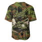 761st Tank Battalion African American Baseball Jersey Black Panthers Cartoon Mascot - Military History Camouflage Paw