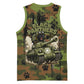 761st Tank Battalion African American Basketball Jersey Black Panthers Cartoon Mascot - Military History Camouflage Paw