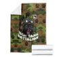 761st Tank Battalion African American Blanket Black Panthers Cartoon Mascot - Military History Camouflage Paw