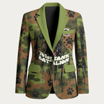 761st Tank Battalion African American Blazer Black Panthers Cartoon Mascot - Military History Camouflage Paw