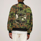761st Tank Battalion African American Bomber Jacket Black Panthers Cartoon Mascot - Military History Camouflage Paw