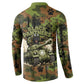 761st Tank Battalion African American Button Sweatshirt Black Panthers Cartoon Mascot - Military History Camouflage Paw