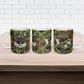 761st Tank Battalion African American Ceramic Mug Black Panthers Cartoon Mascot - Military History Camouflage Paw
