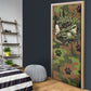 761st Tank Battalion African American Door Cover Black Panthers Cartoon Mascot - Military History Camouflage Paw
