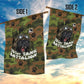 761st Tank Battalion African American Garden Flag Black Panthers Cartoon Mascot - Military History Camouflage Paw