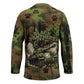 761st Tank Battalion African American Hockey Jersey Black Panthers Cartoon Mascot - Military History Camouflage Paw