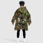 761st Tank Battalion African American Kid Wearable Blanket Hoodie Black Panthers Cartoon Mascot - Military History Camouflage Paw