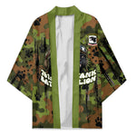 761st Tank Battalion African American Kimono Black Panthers Cartoon Mascot - Military History Camouflage Paw
