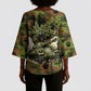 761st Tank Battalion African American Kimono Sleeve Blouse Black Panthers Cartoon Mascot - Military History Camouflage Paw