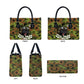 761st Tank Battalion African American Leather Bag Black Panthers Cartoon Mascot - Military History Camouflage Paw