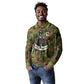 761st Tank Battalion African American Long Sleeve Polo Shirt Black Panthers Cartoon Mascot - Military History Camouflage Paw