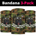 761st Tank Battalion African American Neck Gaiter Black Panthers Cartoon Mascot - Military History Camouflage Paw