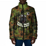 761st Tank Battalion African American Padded Jacket Black Panthers Cartoon Mascot - Military History Camouflage Paw