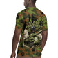 761st Tank Battalion African American Rugby Jersey Black Panthers Cartoon Mascot - Military History Camouflage Paw