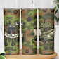 761st Tank Battalion African American Skinny Tumbler Black Panthers Cartoon Mascot - Military History Camouflage Paw