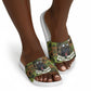 761st Tank Battalion African American Slide Sandals Black Panthers Cartoon Mascot - Military History Camouflage Paw