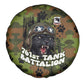 761st Tank Battalion African American Spare Tire Cover Black Panthers Cartoon Mascot - Military History Camouflage Paw