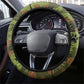 761st Tank Battalion African American Steering Wheel Cover Black Panthers Cartoon Mascot - Military History Camouflage Paw