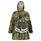 761st Tank Battalion African American Wearable Blanket Hoodie Black Panthers Cartoon Mascot - Military History Camouflage Paw