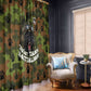 761st Tank Battalion African American Window Curtain Black Panthers Cartoon Mascot - Military History Camouflage Paw