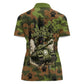 761st Tank Battalion African American Women Polo Shirt Black Panthers Cartoon Mascot - Military History Camouflage Paw