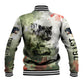 761st Tank Battalion Baseball Jacket Black Panthers - Come Out Fighting - Military Watercolor