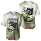 761st Tank Battalion Baseball Jersey Black Panthers - Come Out Fighting - Military Watercolor