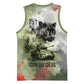 761st Tank Battalion Basketball Jersey Black Panthers - Come Out Fighting - Military Watercolor