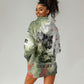 761st Tank Battalion Hoodie Dress Black Panthers - Come Out Fighting - Military Watercolor