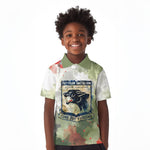 761st Tank Battalion Kid Polo Shirt Black Panthers - Come Out Fighting - Military Watercolor