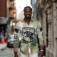761st Tank Battalion Long Sleeve Button Shirt Black Panthers - Come Out Fighting - Military Watercolor