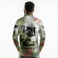 761st Tank Battalion Long Sleeve Polo Shirt Black Panthers - Come Out Fighting - Military Watercolor